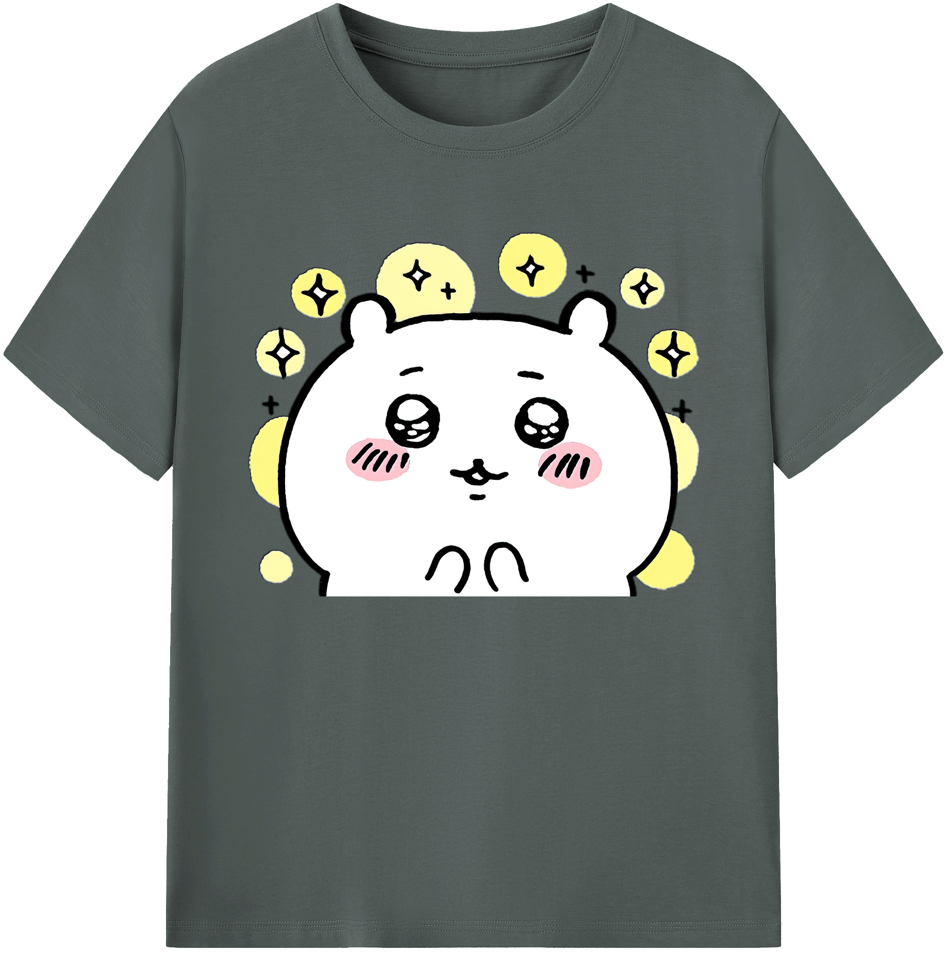 （画像用） ちいかわ ちいかわ Chii-kawa chiikawa 綿100％ メンズ半袖Tシャツ｜肌触りやわらか＆通気性